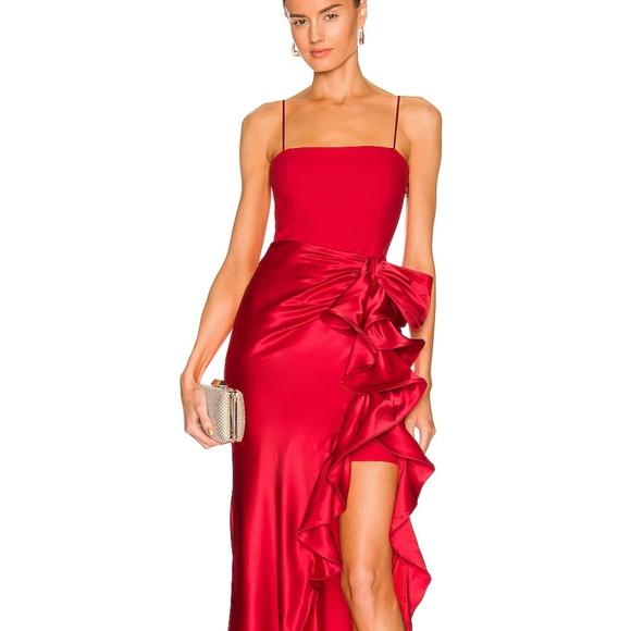 Cinq a Sept Drina Gown in Pimento Red - Picture 1 of 10